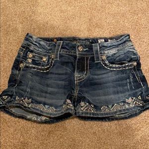 Denim shorts